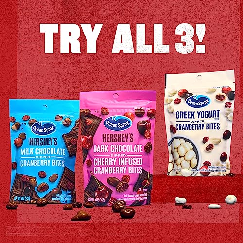 Ocean Spray Greek Yogurt Dipped Cranberry Bites, 5.0 Oz, Pack of 12 Bites thumbnail