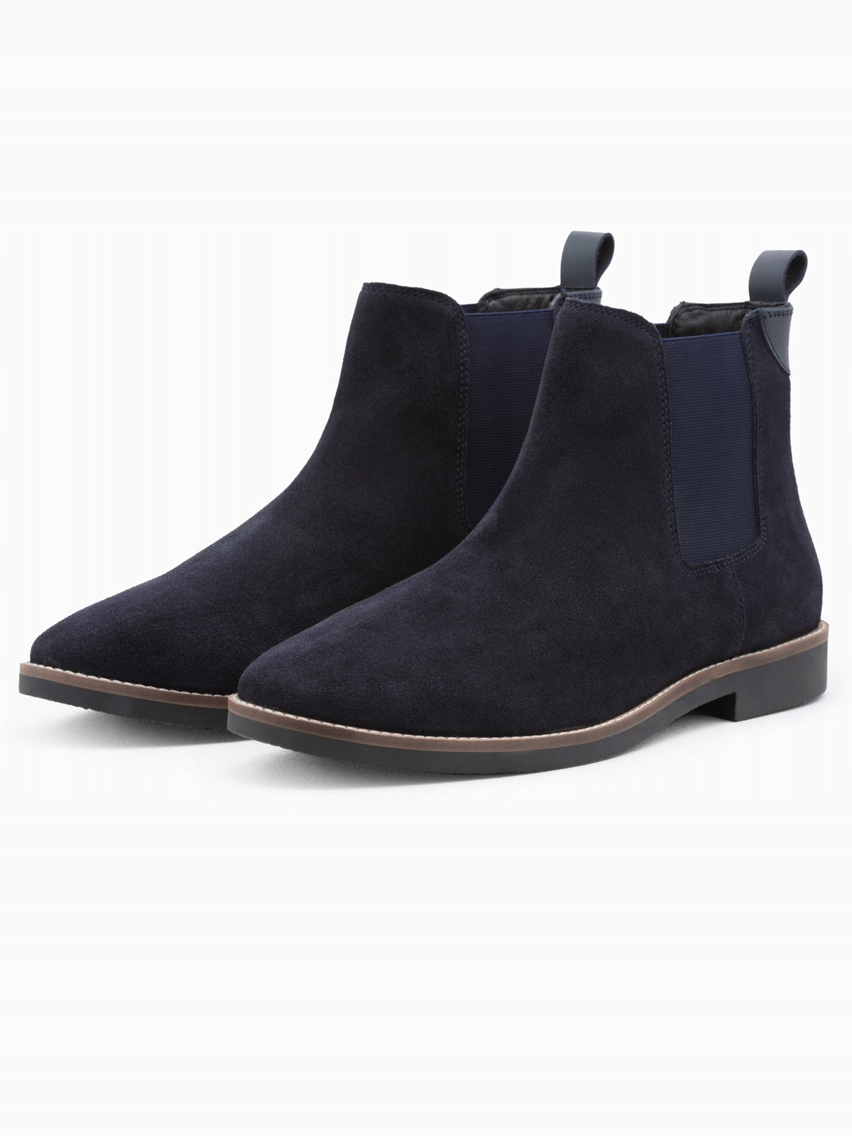 Buty Męskie Skórzane Sztyblety Granatowe V3 OM-FOCS-0134 46