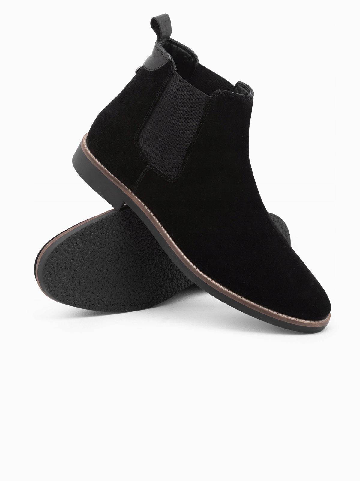 Buty Męskie Skórzane Sztyblety Czarne V2 OM-FOCS-0134 42