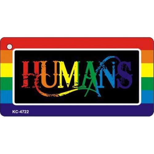 Smart Blonde KC-4722 Humans Rainbow Designs Novelty Key Chain