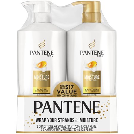 Pantene Pro-V Daily Moisture Renewal Shampoo and Conditioner Dual Pack  48.7 Fl Oz