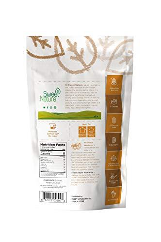 Sweet Nature Monk Fruit Sweetener Non GMO Gluten Free Sugar Substitute Kosher 16 Ounces (1 LB) thumbnail