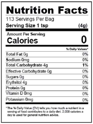 Sweet Nature Monk Fruit Sweetener Non GMO Gluten Free Sugar Substitute Kosher 16 Ounces (1 LB) thumbnail