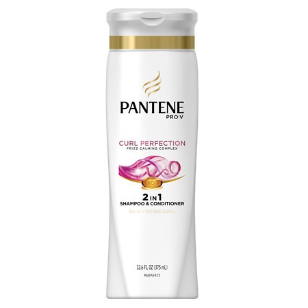 Pantene Pro-V Curly Hair Series Dry to Moisturized 2 in 1 Shampoo & Conditioner 12.6 Oz.(pack of 3)