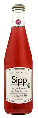 Sipp Sparkling Organics Eco Beverage Mojo Berry - 12 Fl Oz Pack of 4