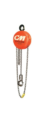 CM Cyclone Hand Chain Hoist, 1/2 Ton, 15 Ft. Lift