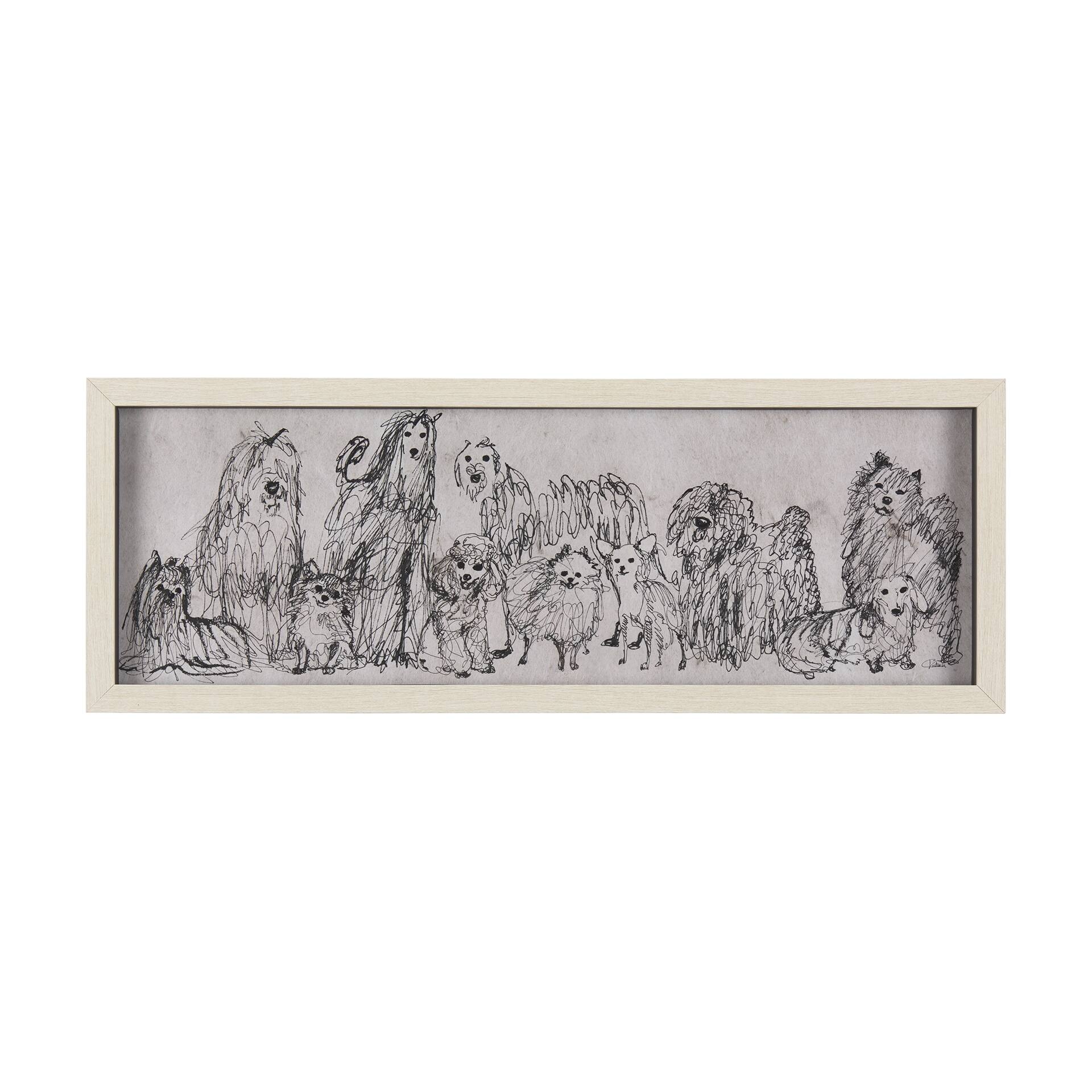 Dog Sketches II Framed Art Print