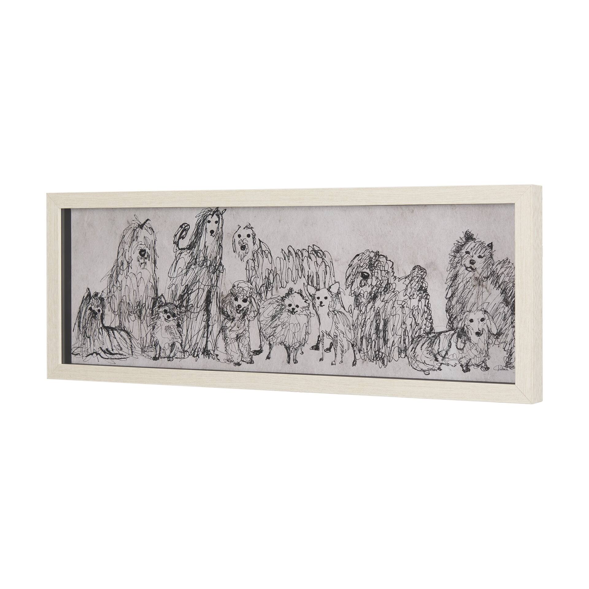 Dog Sketches II Framed Art Print thumbnail