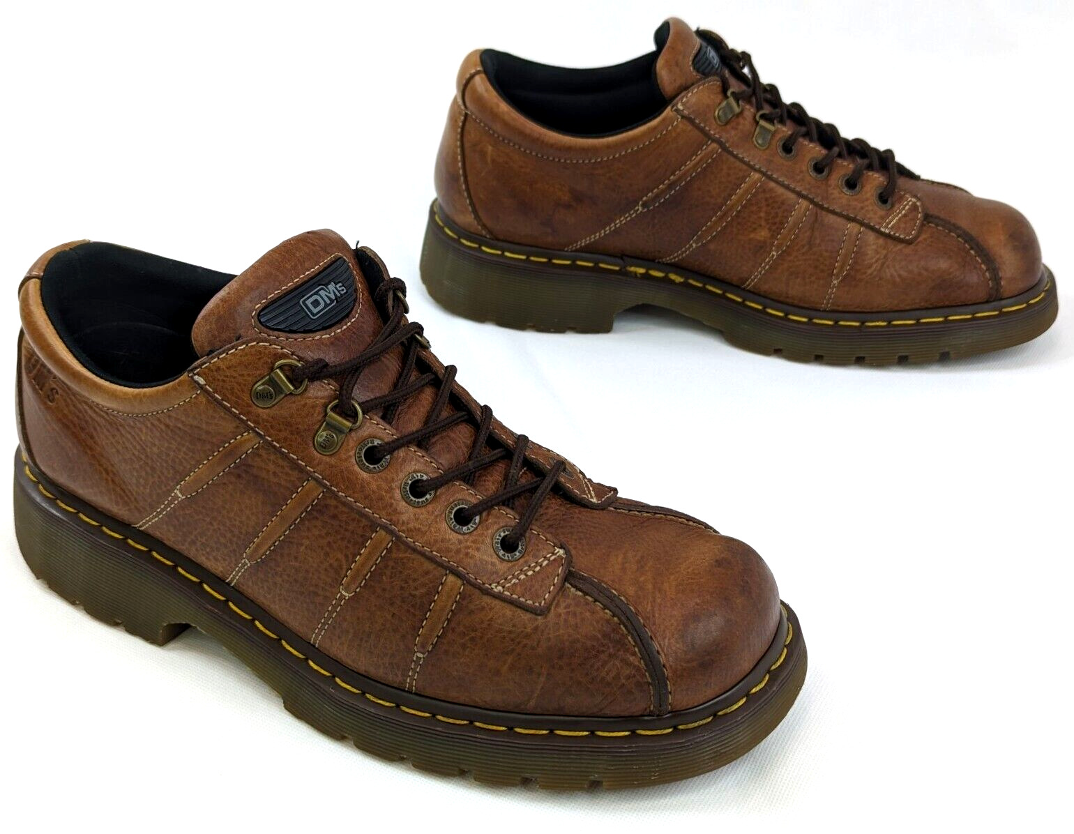 VTG Dr Martens Oxford Shoe, Men 13, Brown Leather 9764 Slip Oil Resistant Work
