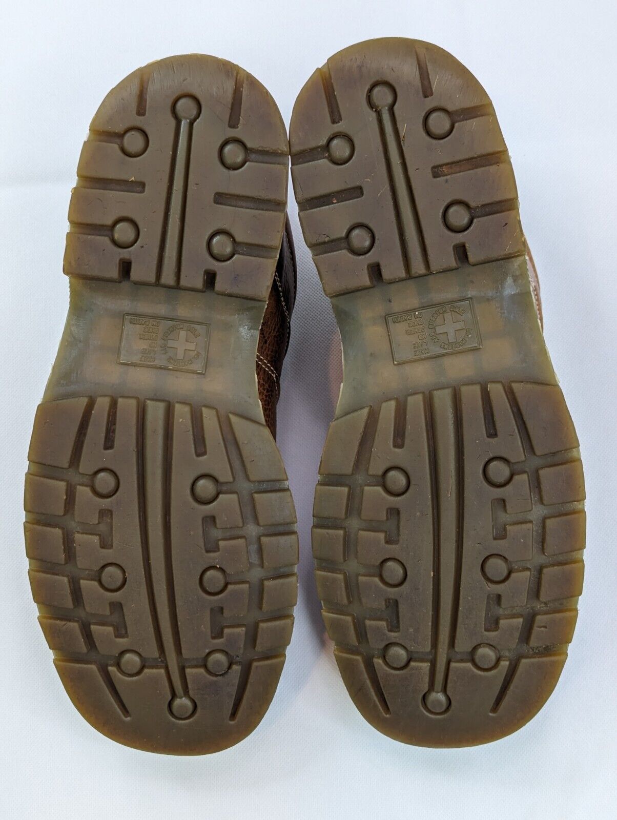 VTG Dr Martens Oxford Shoe, Men 13, Brown Leather 9764 Slip Oil Resistant Work thumbnail