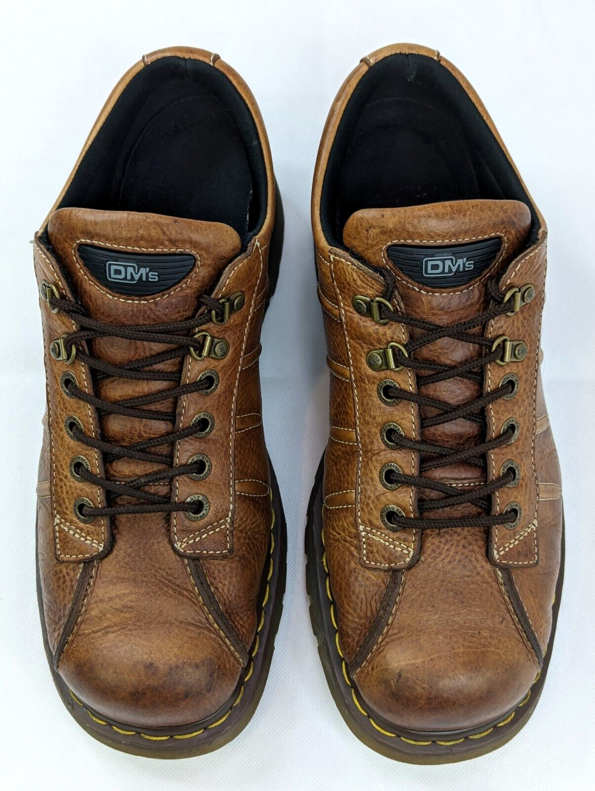 VTG Dr Martens Oxford Shoe, Men 13, Brown Leather 9764 Slip Oil Resistant Work thumbnail