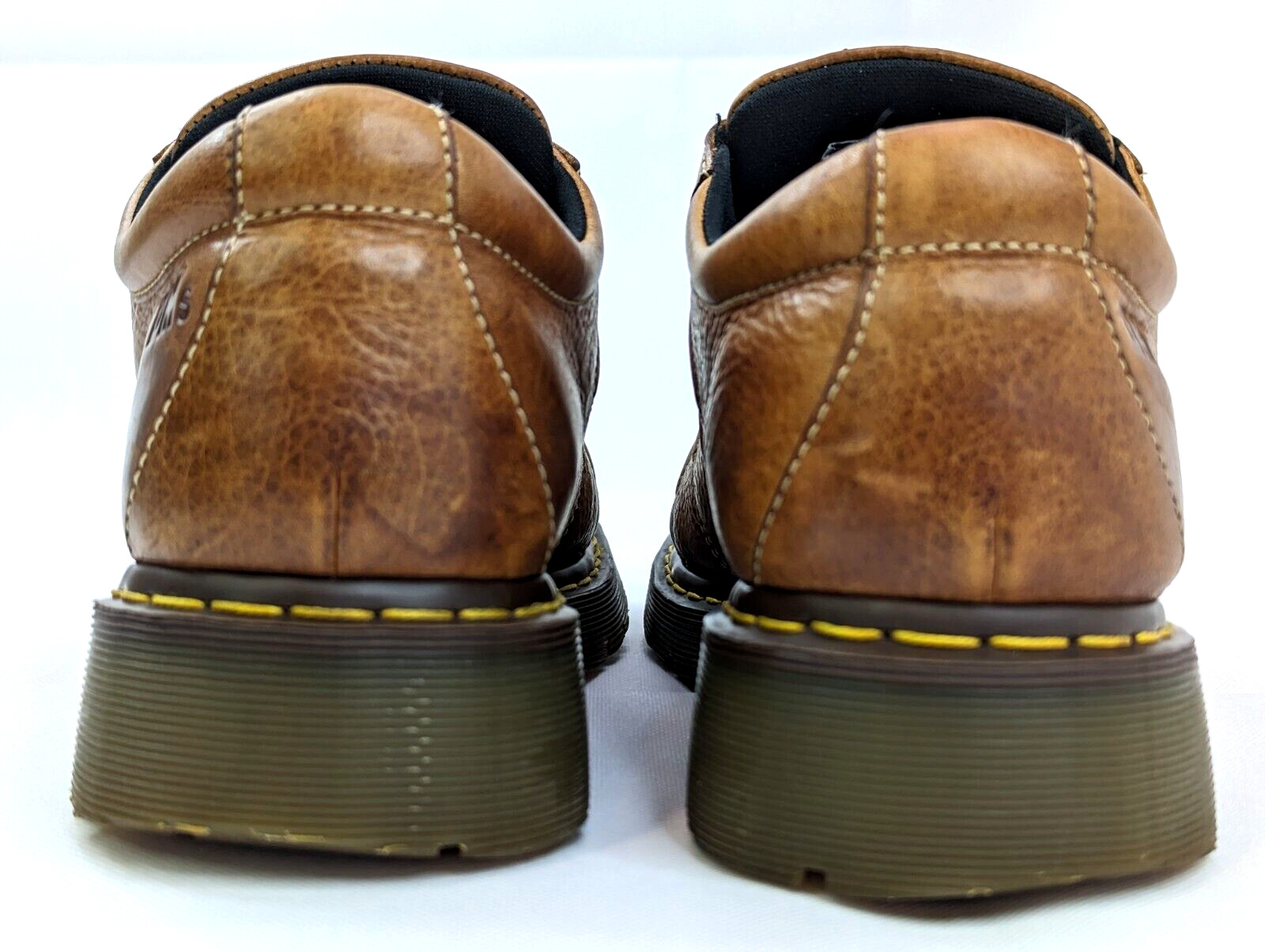 VTG Dr Martens Oxford Shoe, Men 13, Brown Leather 9764 Slip Oil Resistant Work thumbnail
