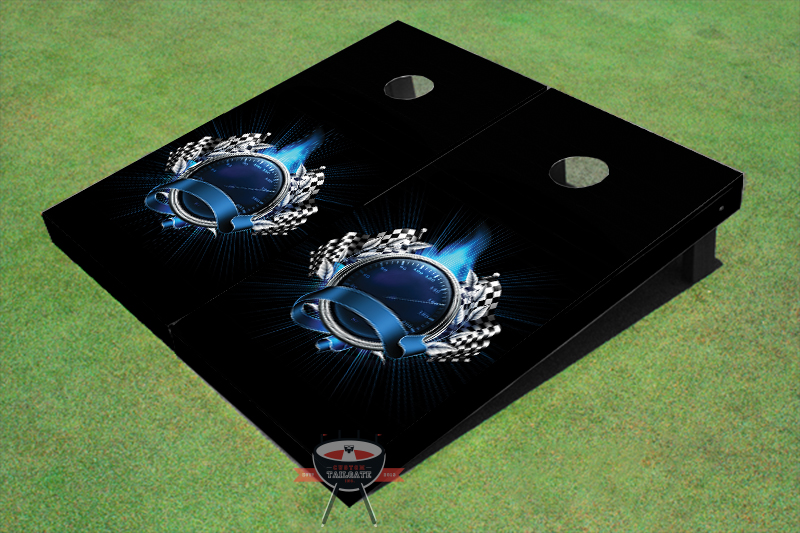 Speed - O - Meter Themed Cornhole Boards