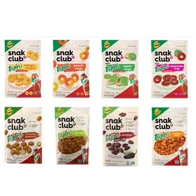 Snak Club Watermelon Peach Rings Chili & Lime Sweet & Spicy Gummy Peanuts Snak Club Tajin Peanuts 5 Ounce 6 Count