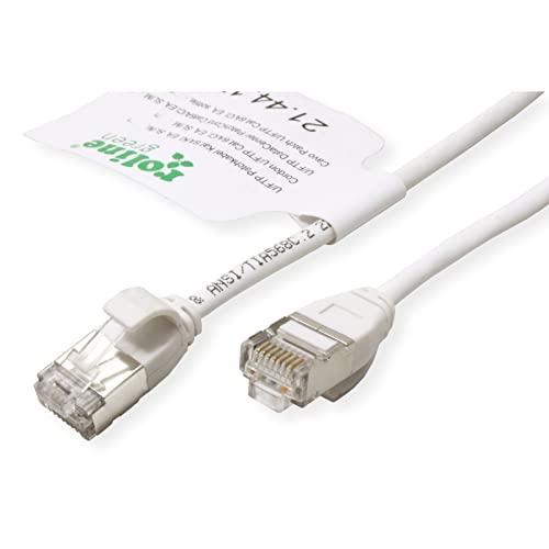 ROLINE GREEN U/FTP Patch Cable Cat.6A (Class EA), LSOH, Slim, White, 1.5 M thumbnail