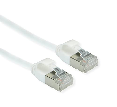ROLINE GREEN U/FTP Patch Cable Cat.6A (Class EA), LSOH, Slim, White, 1.5 M thumbnail