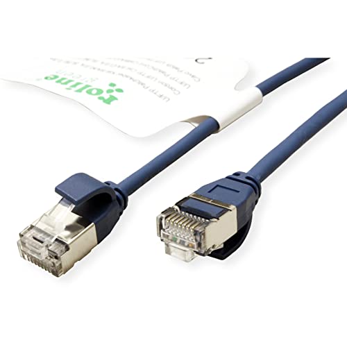 ROLINE GREEN U/FTP Patch Cable Cat.6A (Class EA), LSOH, Slim, Blue, 1 M thumbnail