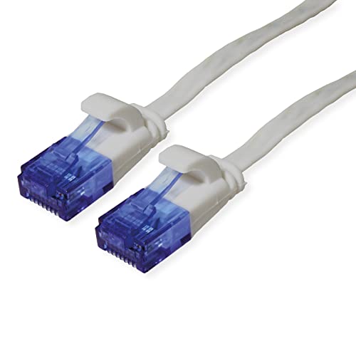 VALUE Patch Cable Cat.6A (Class EA) UTP Extra Flat Grey 1m