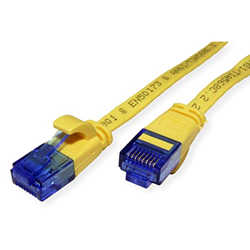 Value Patch Cable Cat.6A (Class EA) UTP Extra Flat Yellow 1.5m thumbnail
