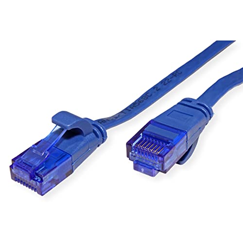 VALUE Patch Cable Cat.6A (Class EA) UTP Extra Flat Blue 0.5m thumbnail