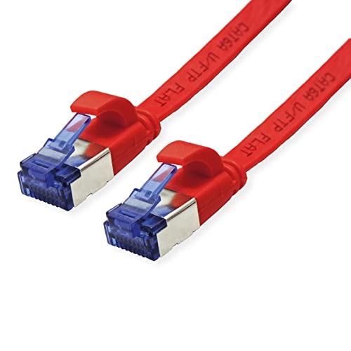 Value 2m Cat.6A (Class EA) FTP Extra Flat Patch Cable Red