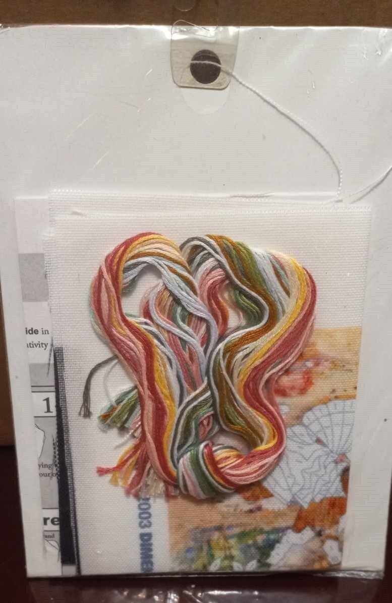 Dimensions Beach Basket and Shells Crewel Embroidery Kit #6229 Stan Wanczyk thumbnail