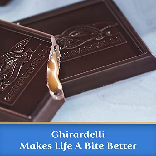 GHIRARDELLI Dark Chocolate Candy SQUARES with Sea Salt Caramel Filling  15.9 Oz Bag thumbnail