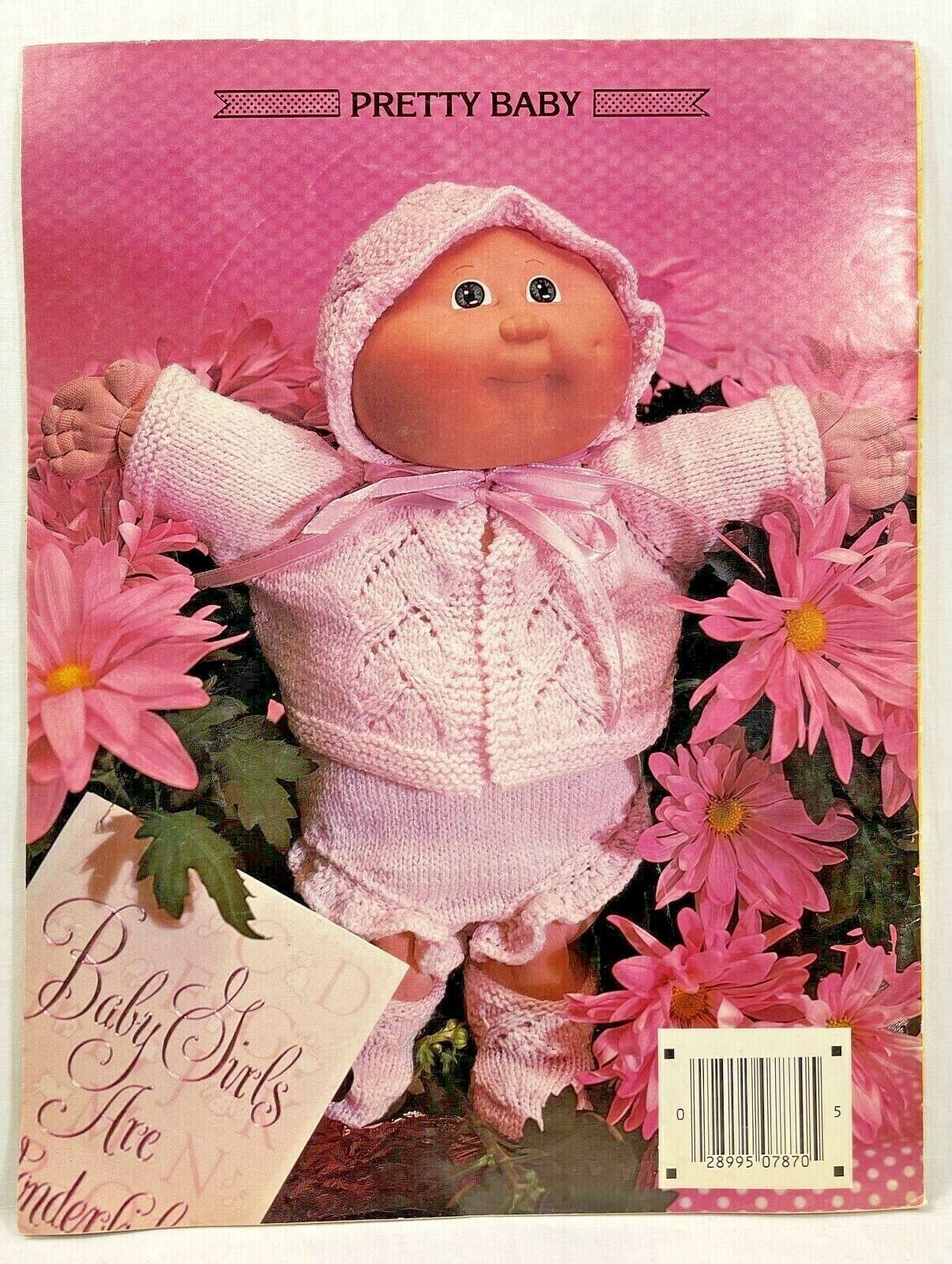 1985 Plaid Cabbage Patch Kids Preemie Knits 7870 Pattern Book 15 Designs 9862 thumbnail