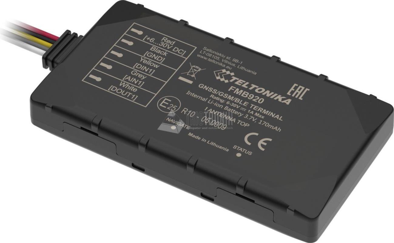 Teltonika FMB920 Small & Smart Tracker Mit Bluetooth Und Interner Backup Battery Fleet Management (FMB920)