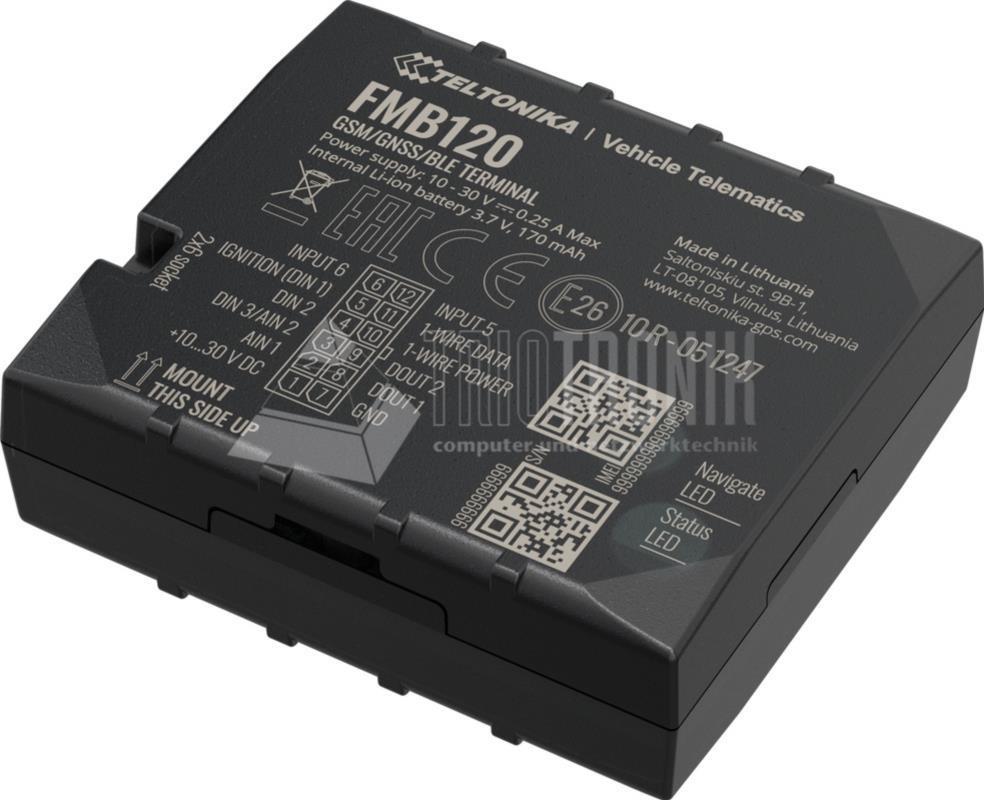 Teltonika FMB120 GNSS/GSM/Bluetooth Tracker Mit Interner GNSS/GSM Antenne & Batterie Fleet Management (FMB120)