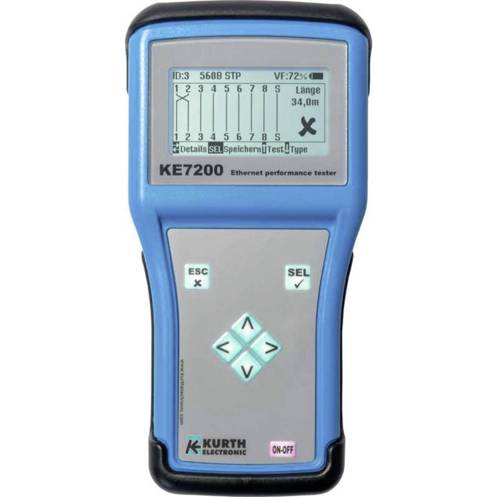 Kurth Electronic KE7200 NetzwerkprÃ¼fgerÃ¤t Durchgang, Identifikation, Unterbrechung