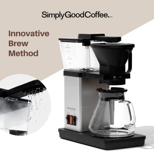 SimplyGoodCoffee Brewer - the Best Automatic Drip Coffee Flavor Possible at the Flip of a Switch