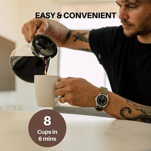 SimplyGoodCoffee Brewer - the Best Automatic Drip Coffee Flavor Possible at the Flip of a Switch