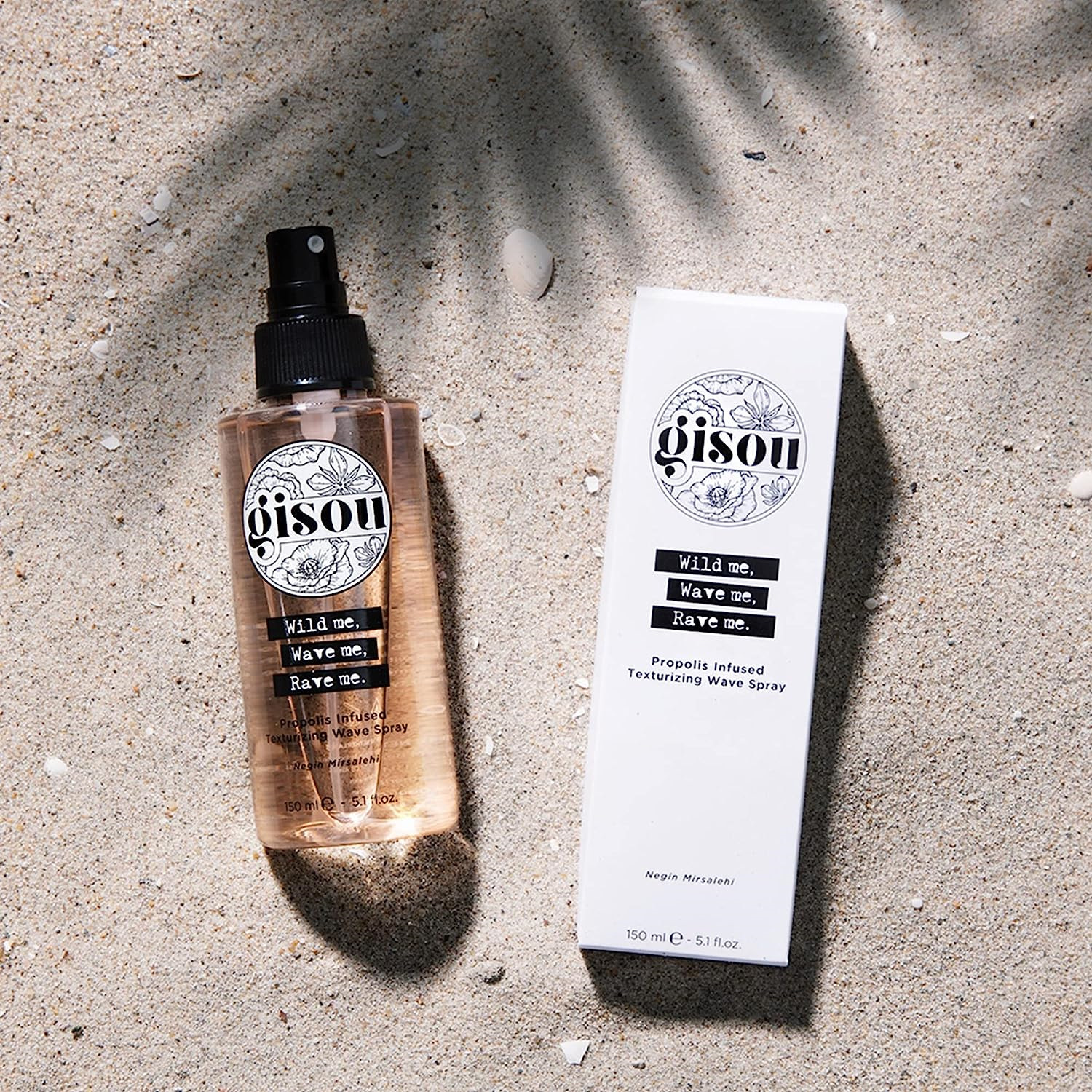 Gisou Propolis Infused Texturizing Wave Spray to Create Beachy Waves, Body and thumbnail