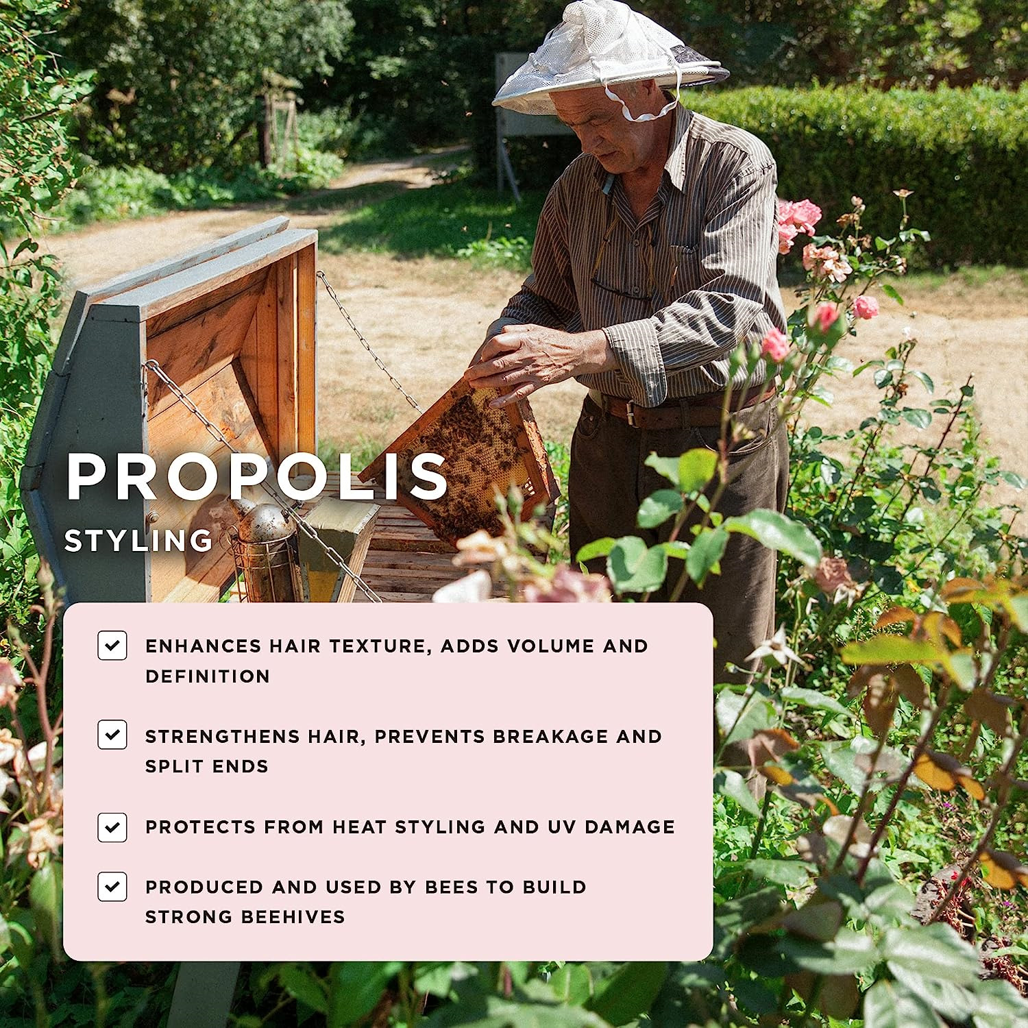 Gisou Propolis Infused Texturizing Wave Spray to Create Beachy Waves, Body and thumbnail