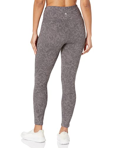 Danskin Women's Printed High Rise 7/8 Legging, Floral-Black Salt, Small thumbnail