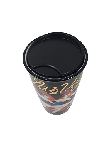 Starbucks 2017 Local Collection Double Wall Ceramic LAS VEGAS Dancing Girls Kickline Traveler Tumbler Mug– 12 OZ. thumbnail