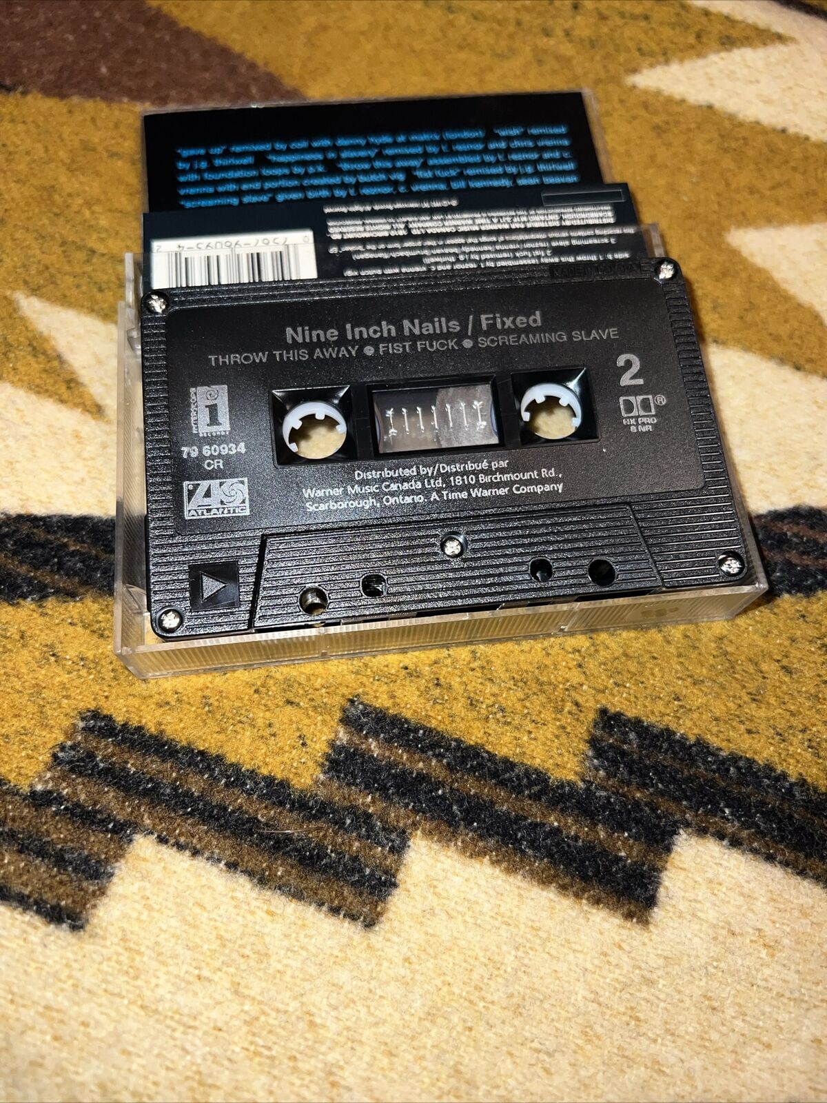 Rare Vintage Nine Inch Nails Fixed Cassette Music Tape 1992 Tested- Interscope thumbnail