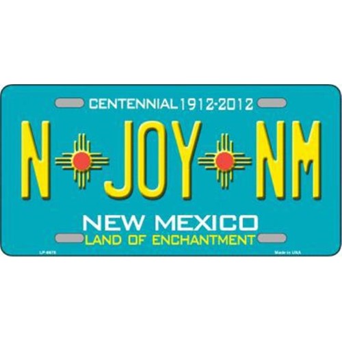 Smart Blonde LP-6678 N Joy NM New Mexico Novelty Metal License Plate