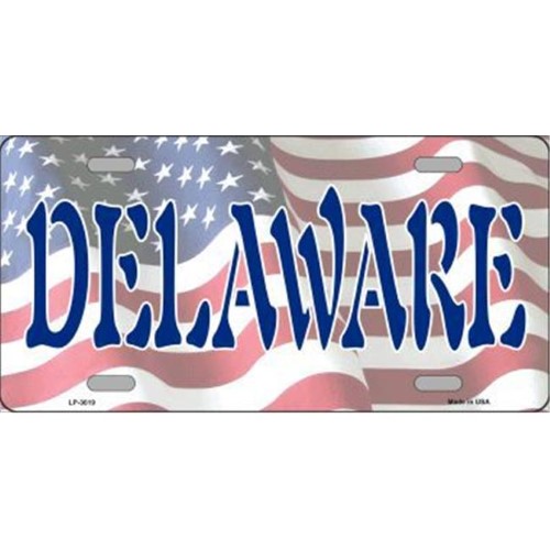 Smart Blonde LP-3619 Delaware Metal Novelty License Plate