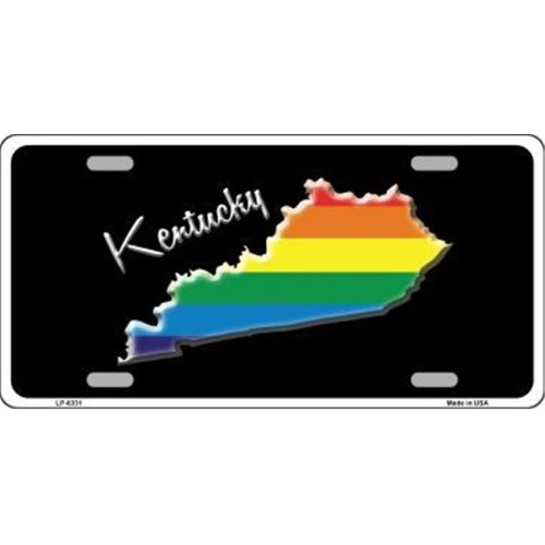 Smart Blonde LP-6331 Kentucky Rainbow Metal Novelty License Plate