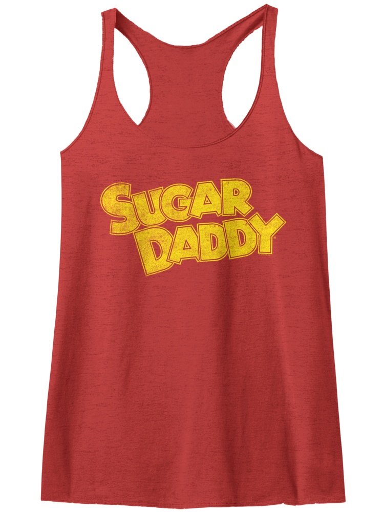 Tootsie Roll Chocolate Flavored Candy Caramel Sugar Daddy Womens Racerback Tank