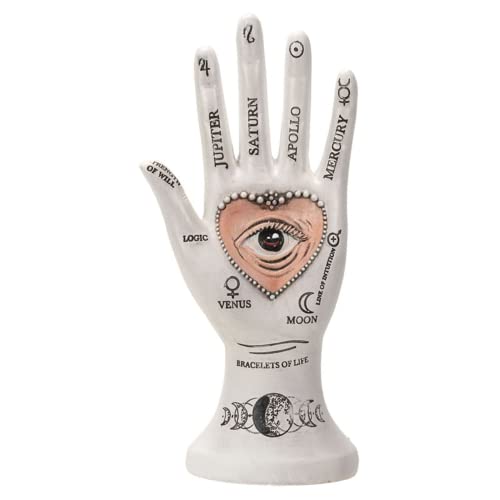 Pacific Giftware Palmistry Hand Figurine  Collectible Polyresin Statue and Jewelry Holder  4.33 Inches X 2.56 Inches X 8.86 Inches