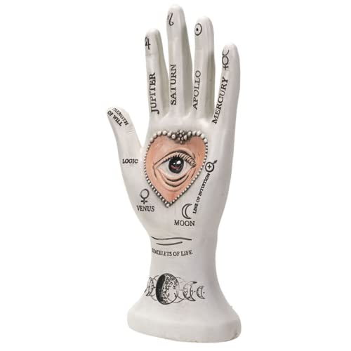 Pacific Giftware Palmistry Hand Figurine  Collectible Polyresin Statue and Jewelry Holder  4.33 Inches X 2.56 Inches X 8.86 Inches thumbnail