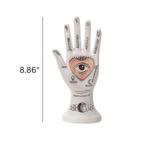 Pacific Giftware Palmistry Hand Figurine  Collectible Polyresin Statue and Jewelry Holder  4.33 Inches X 2.56 Inches X 8.86 Inches thumbnail
