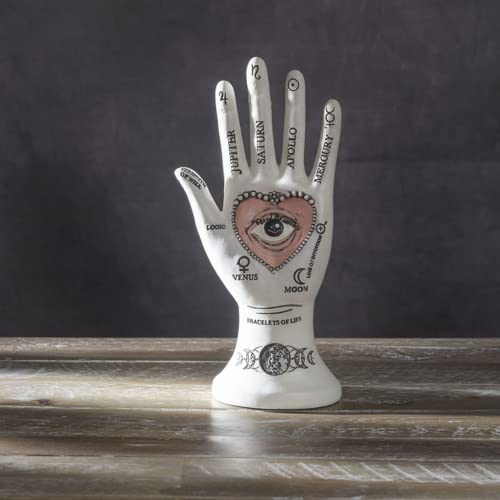 Pacific Giftware Palmistry Hand Figurine  Collectible Polyresin Statue and Jewelry Holder  4.33 Inches X 2.56 Inches X 8.86 Inches thumbnail