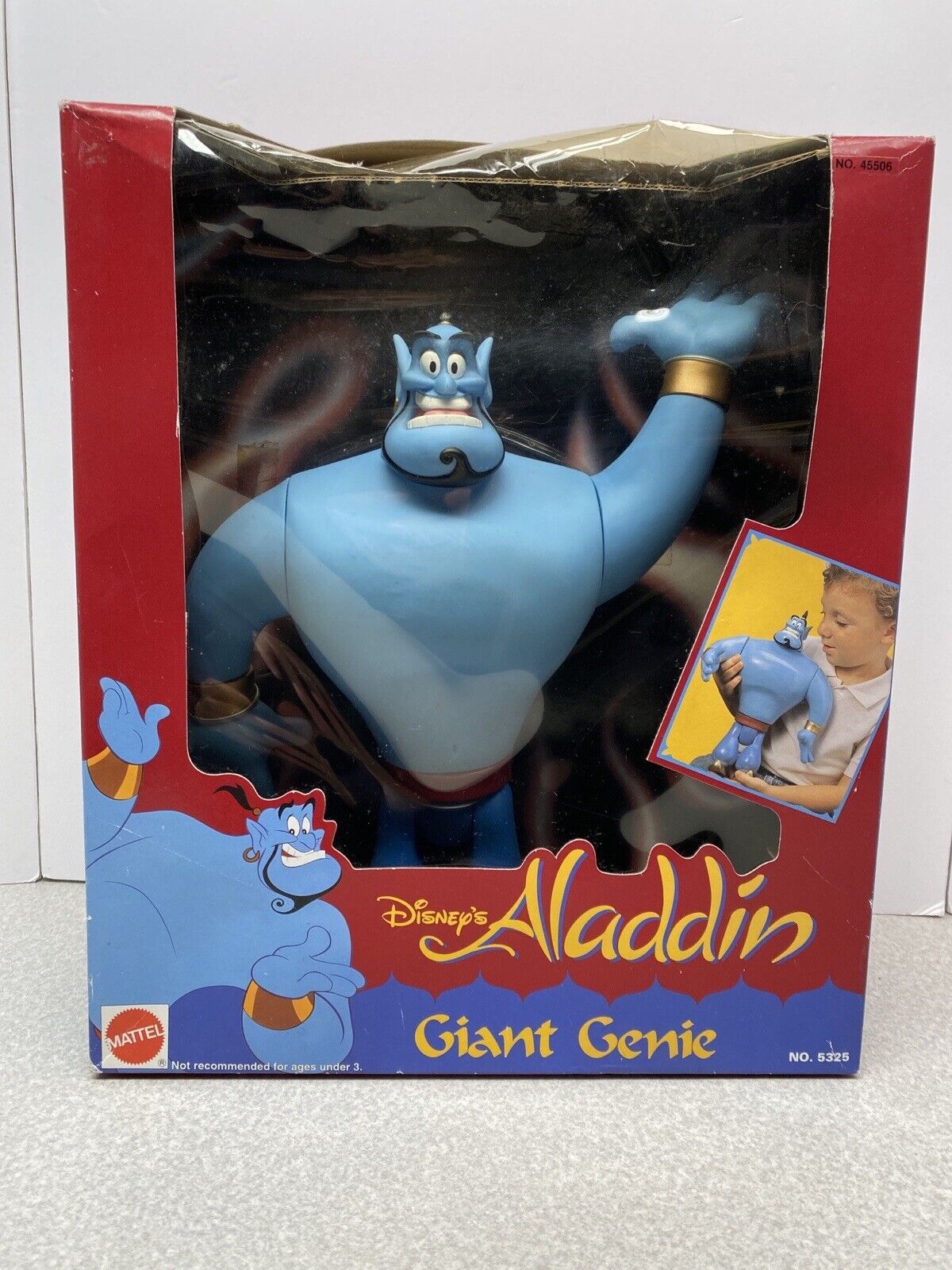 Vintage Mattel 1992 Aladdin Giant Genie Disney Action Figure #5325 New in Box