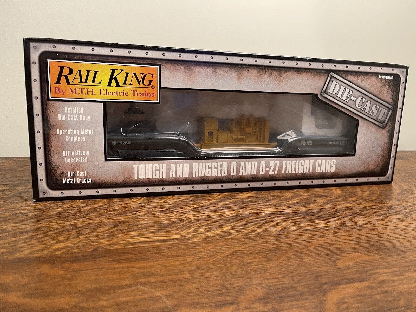 MTH 30-8306 Northern Pacific Die-Cast Searchlight Car #62601 NIB thumbnail