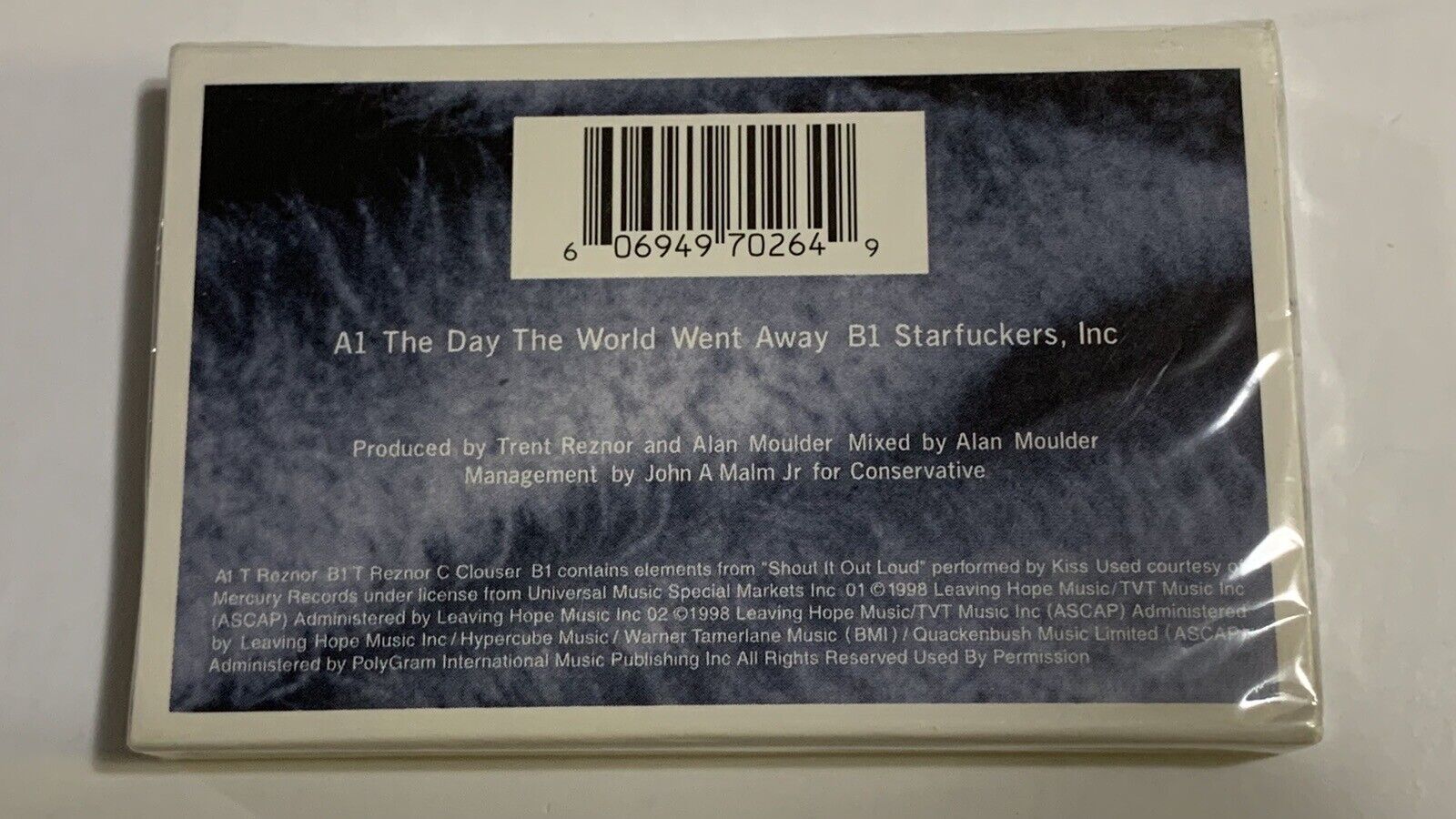 Sealed Nine Inch Nails the Day the World Went Away Cassette Single 1999 thumbnail