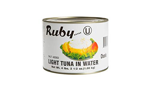 Ruby Chunk Light Tuna in Water, 66.5-Ounce Tin
